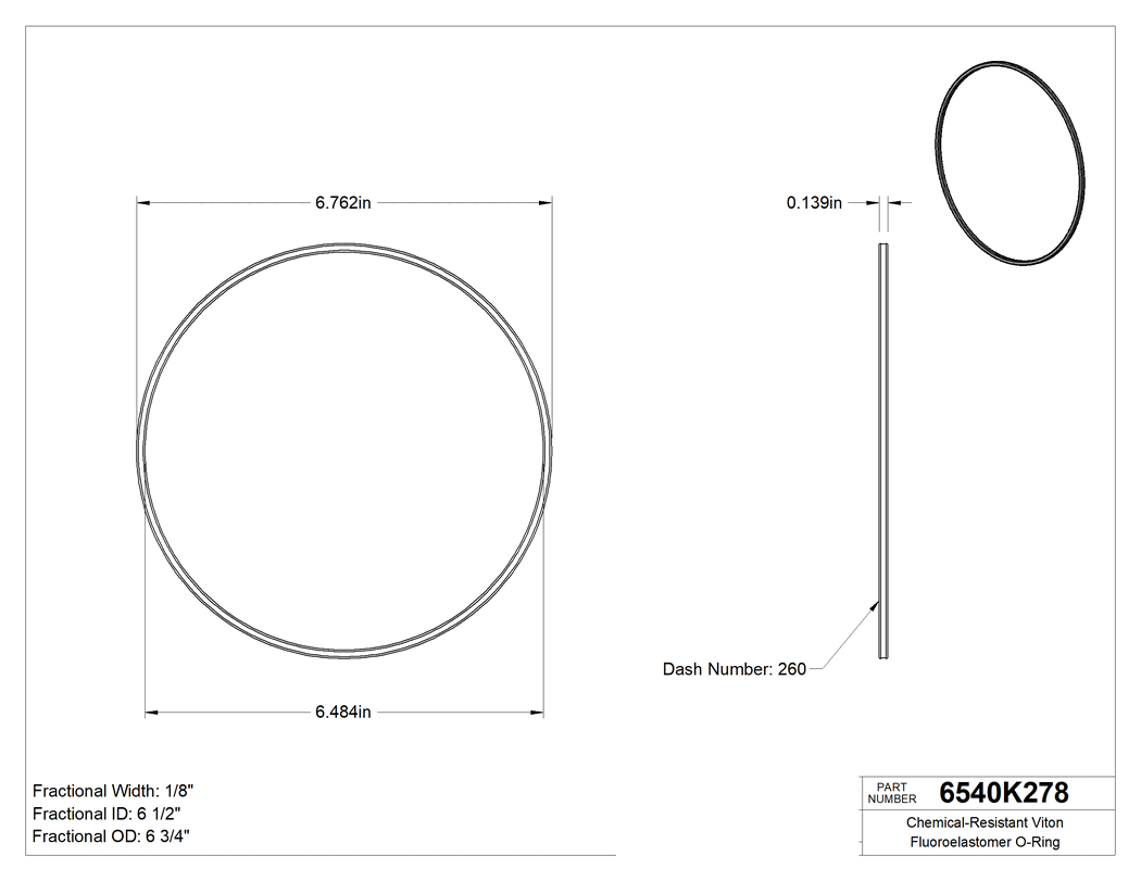 Technical drawing - 6540K278